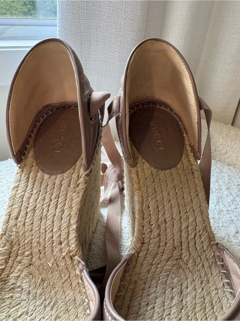 Gucci Marmont Espadrille Wedge 39.5